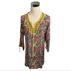 Tolani Silk Paisley Tunic